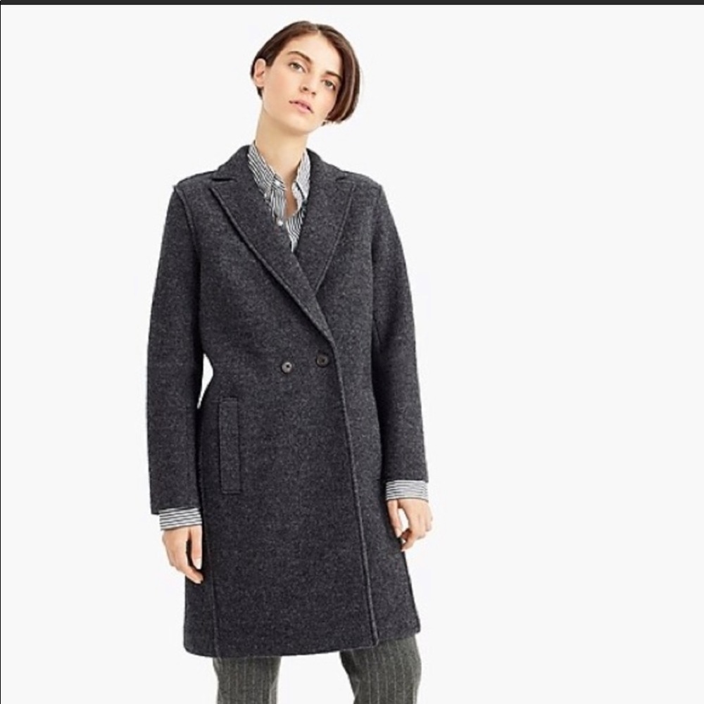 JCrew Italian Boiled Wool Coat